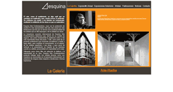 Desktop Screenshot of galeriaesquina.com