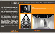 Tablet Screenshot of galeriaesquina.com
